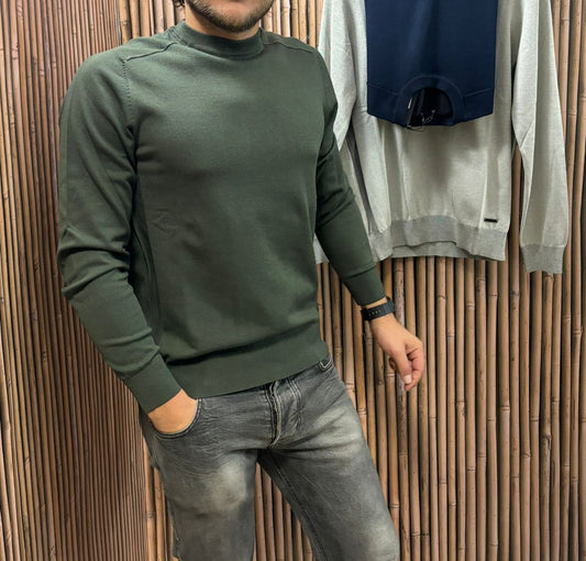 Maglioncino paricollo lana rasata