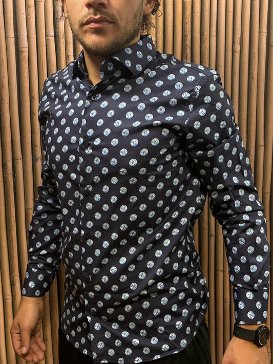 Camicia slim fantasia