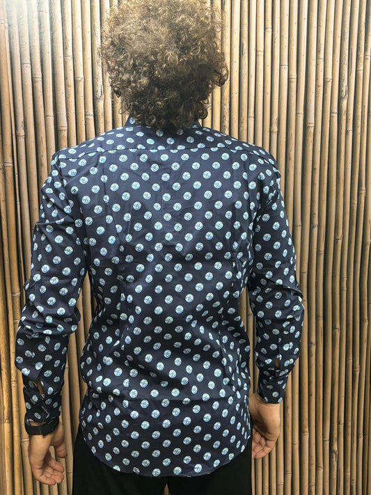 Camicia slim fantasia