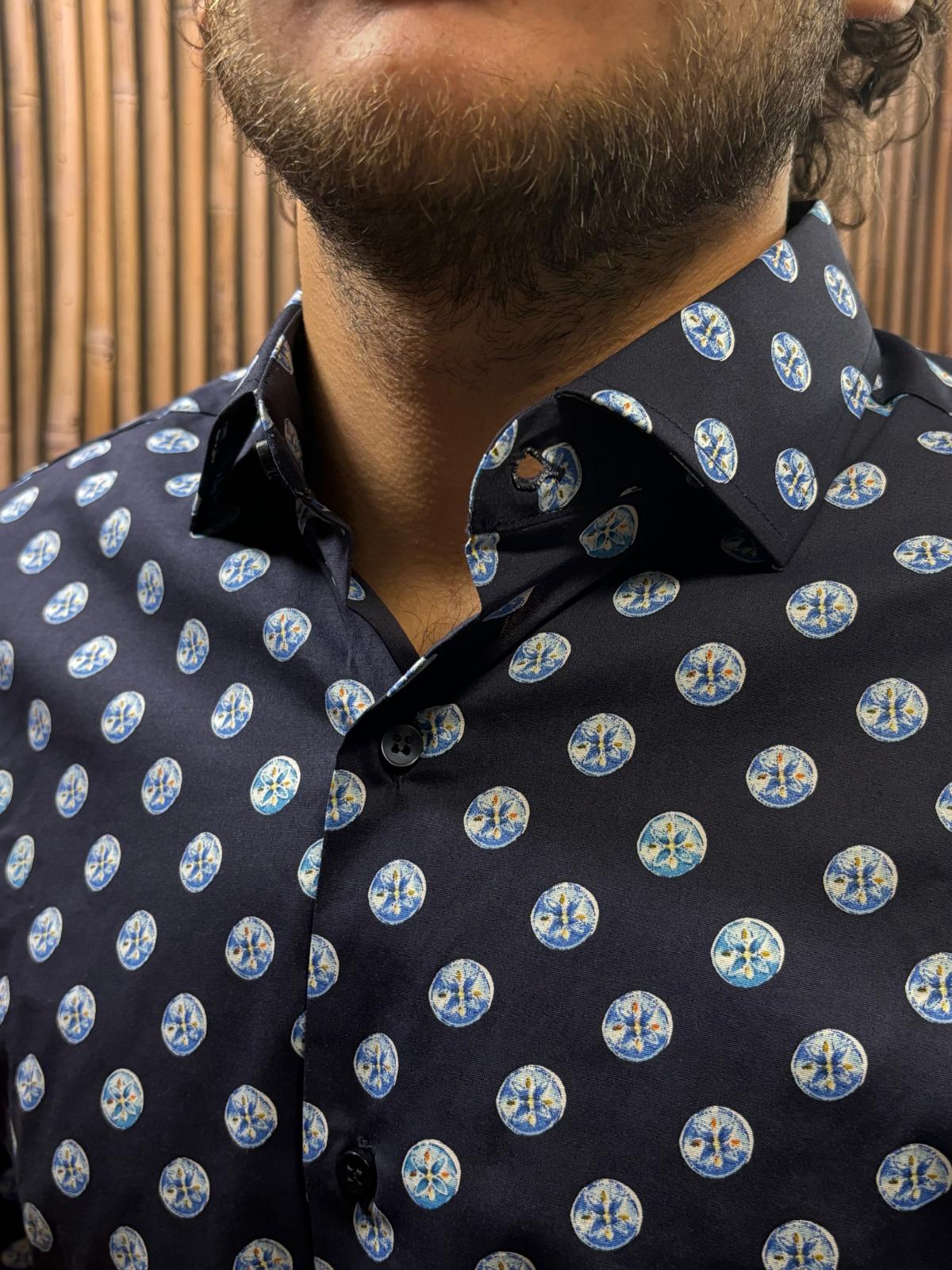 Camicia slim fantasia