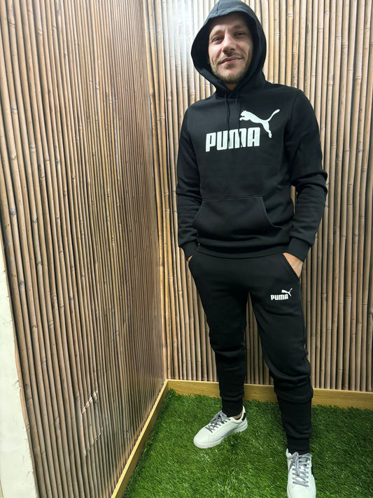 Tuta Puma felpata con logo