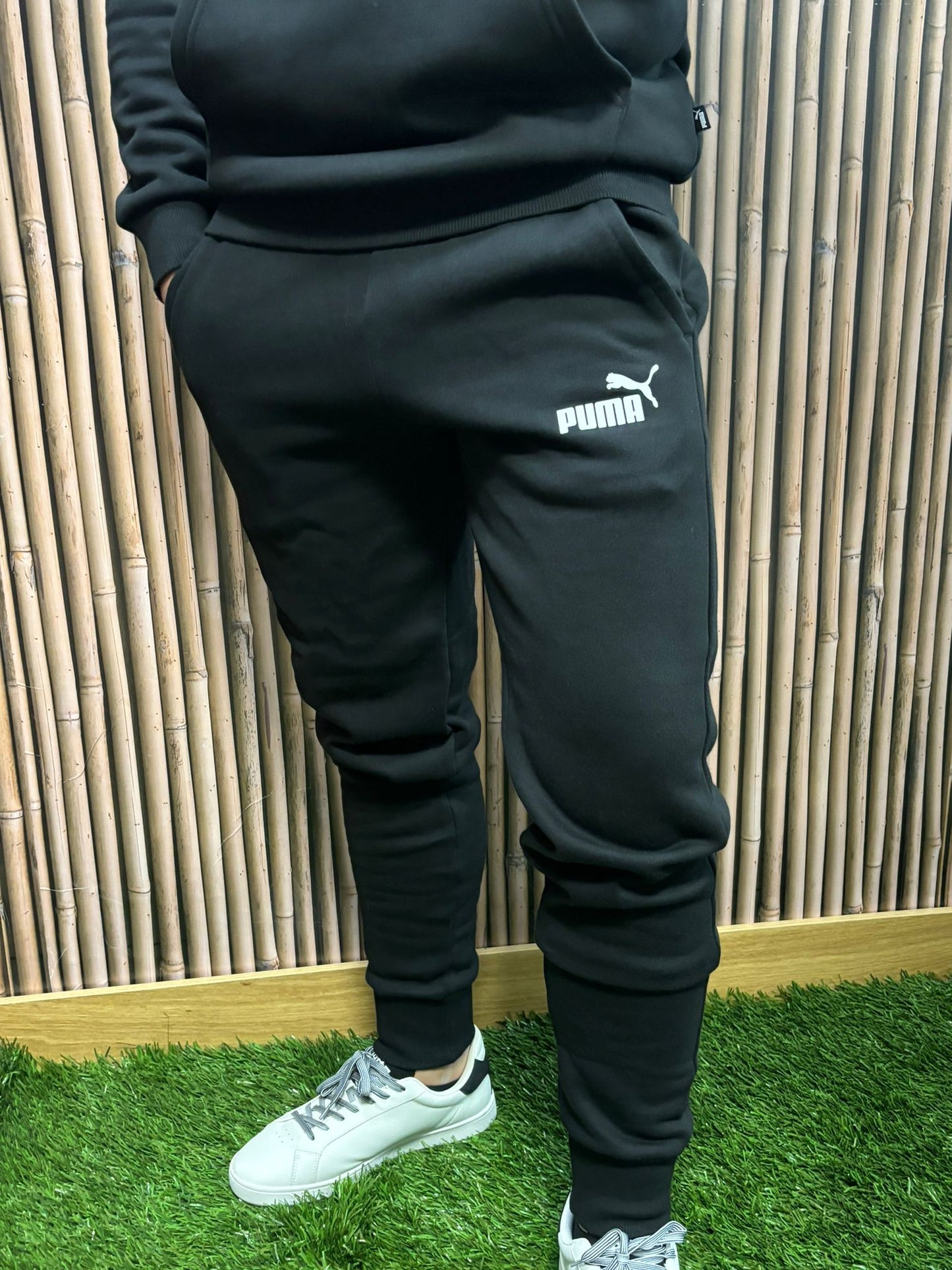 Tuta Puma felpata con logo
