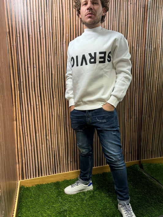 Jeans linea slim fit effetto slavato