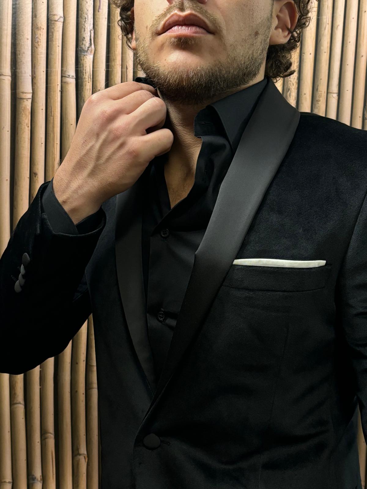 Giacca smoking velluto