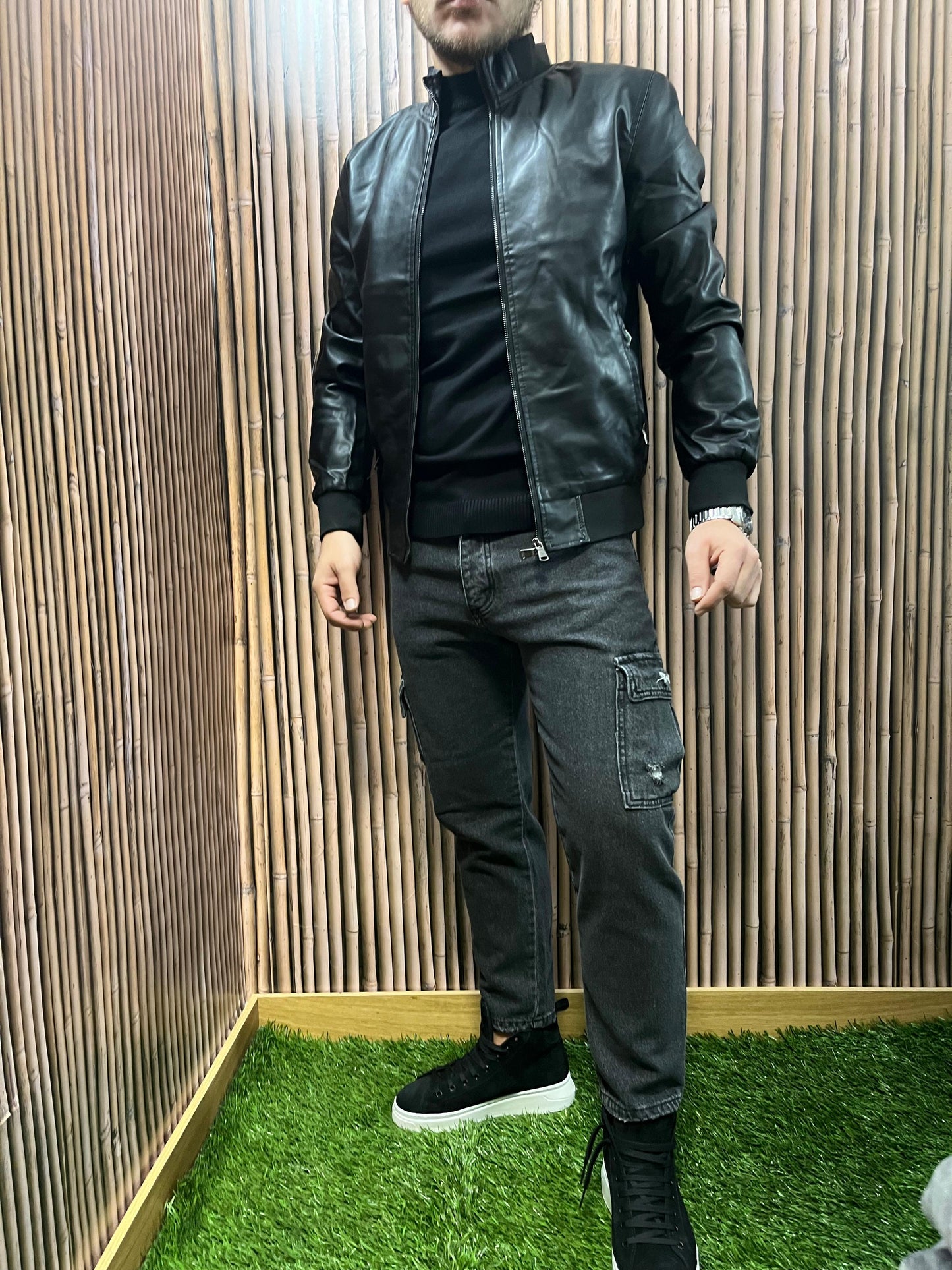 Jeans cargo con tasconi
