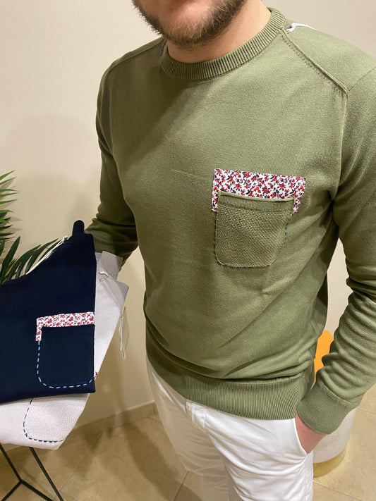 Maglioncino in cotone con dettaglio