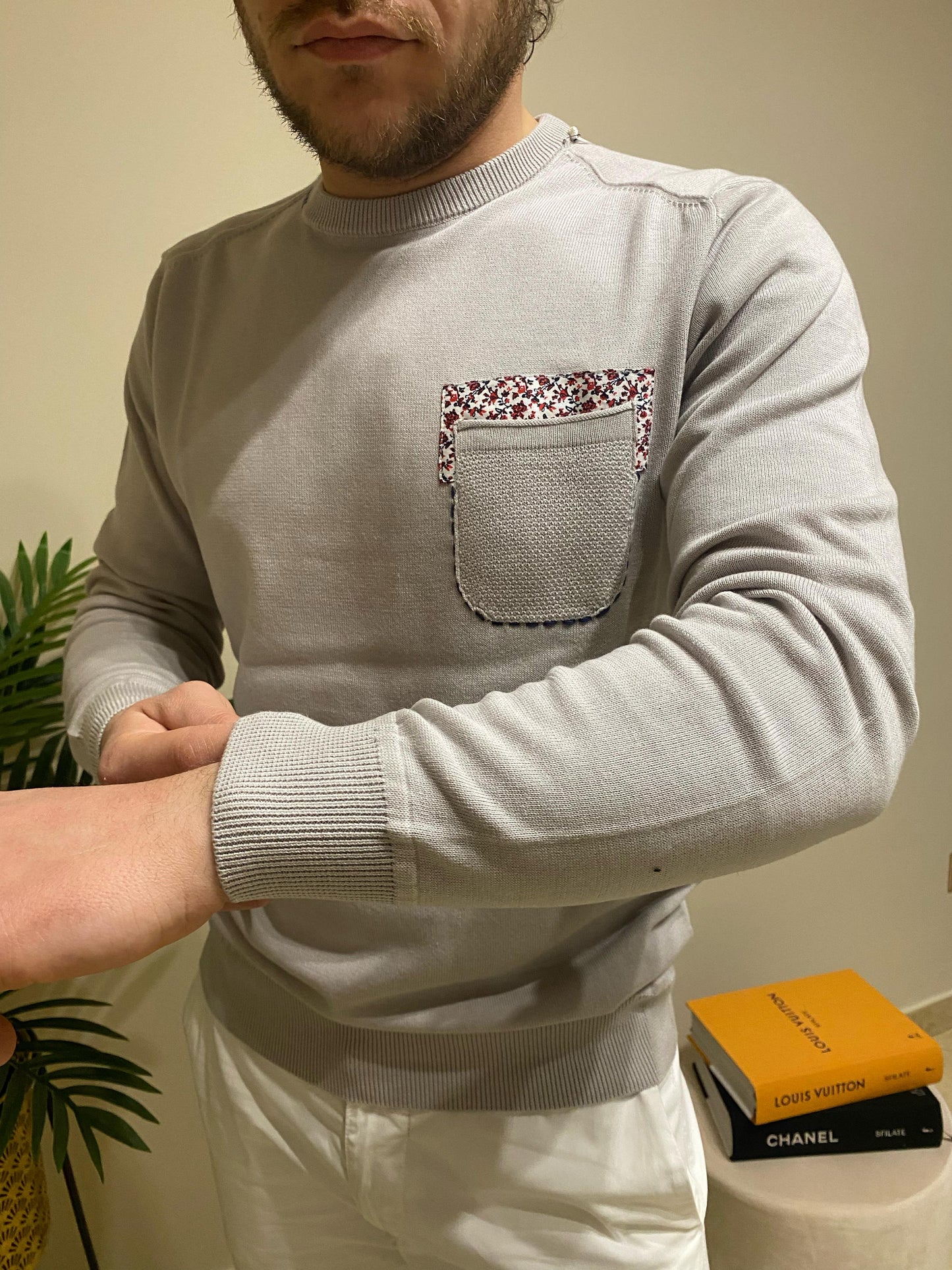 Maglioncino in cotone con dettaglio