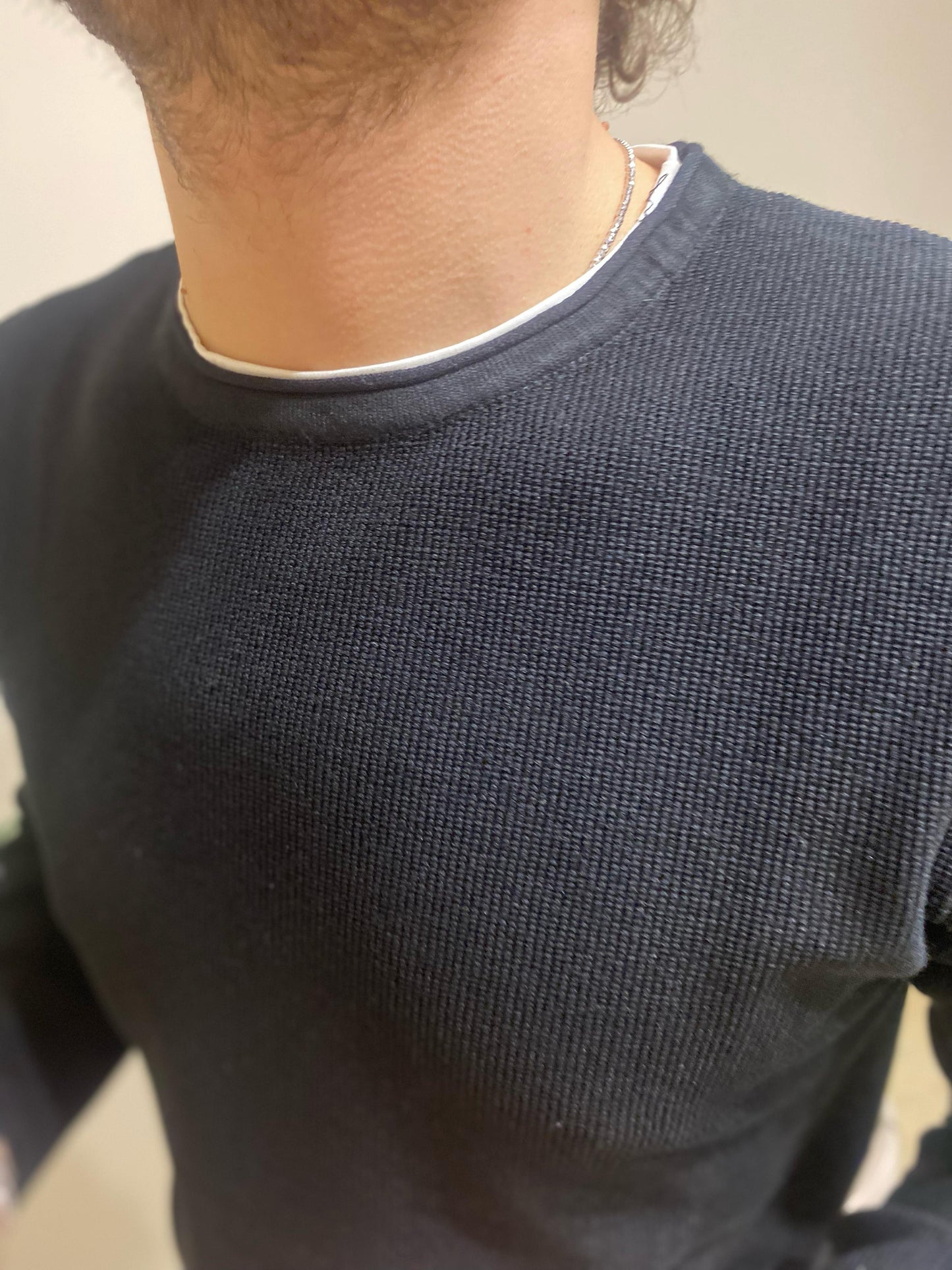 Maglioncino doppio collo
