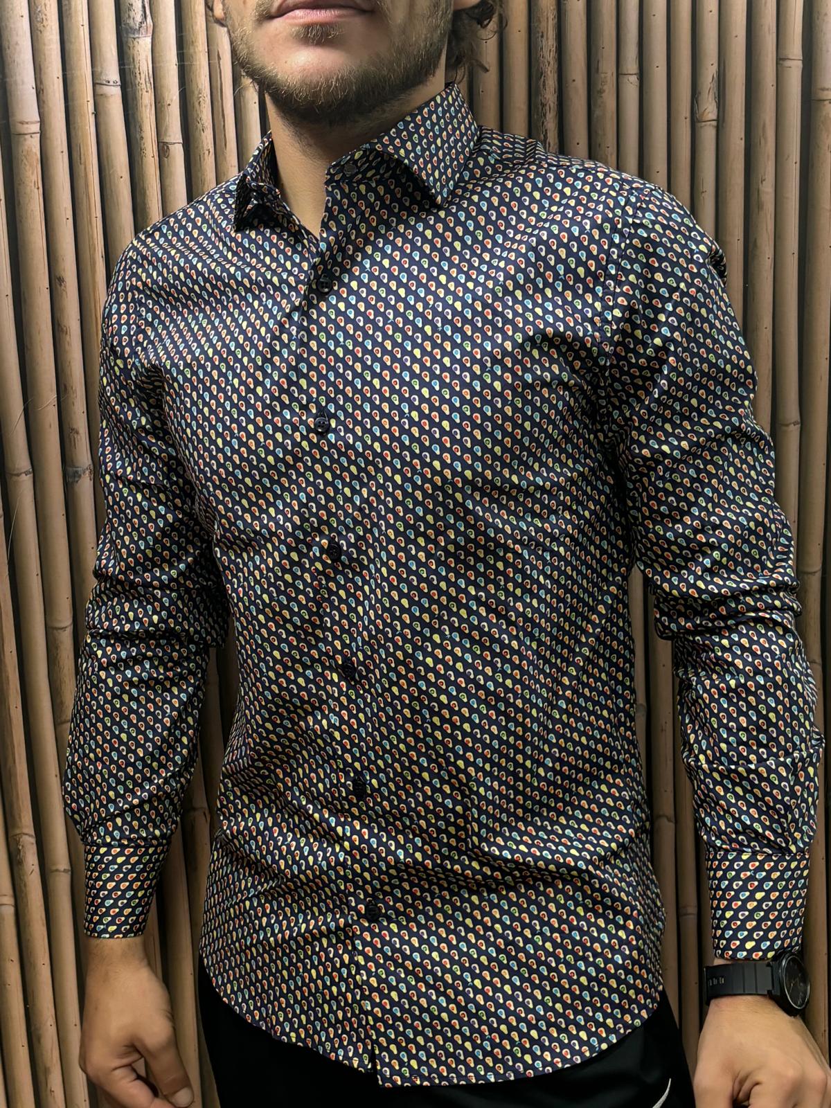 Camicia slim fantasia