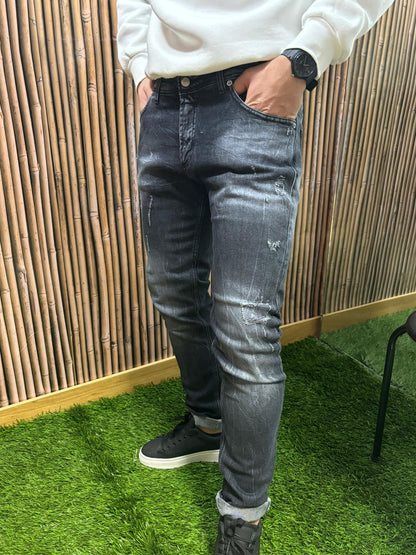 Jeans scuro linea Skinny